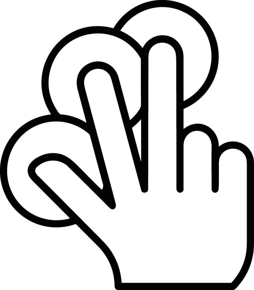 Hand icon symbol image illustration vector