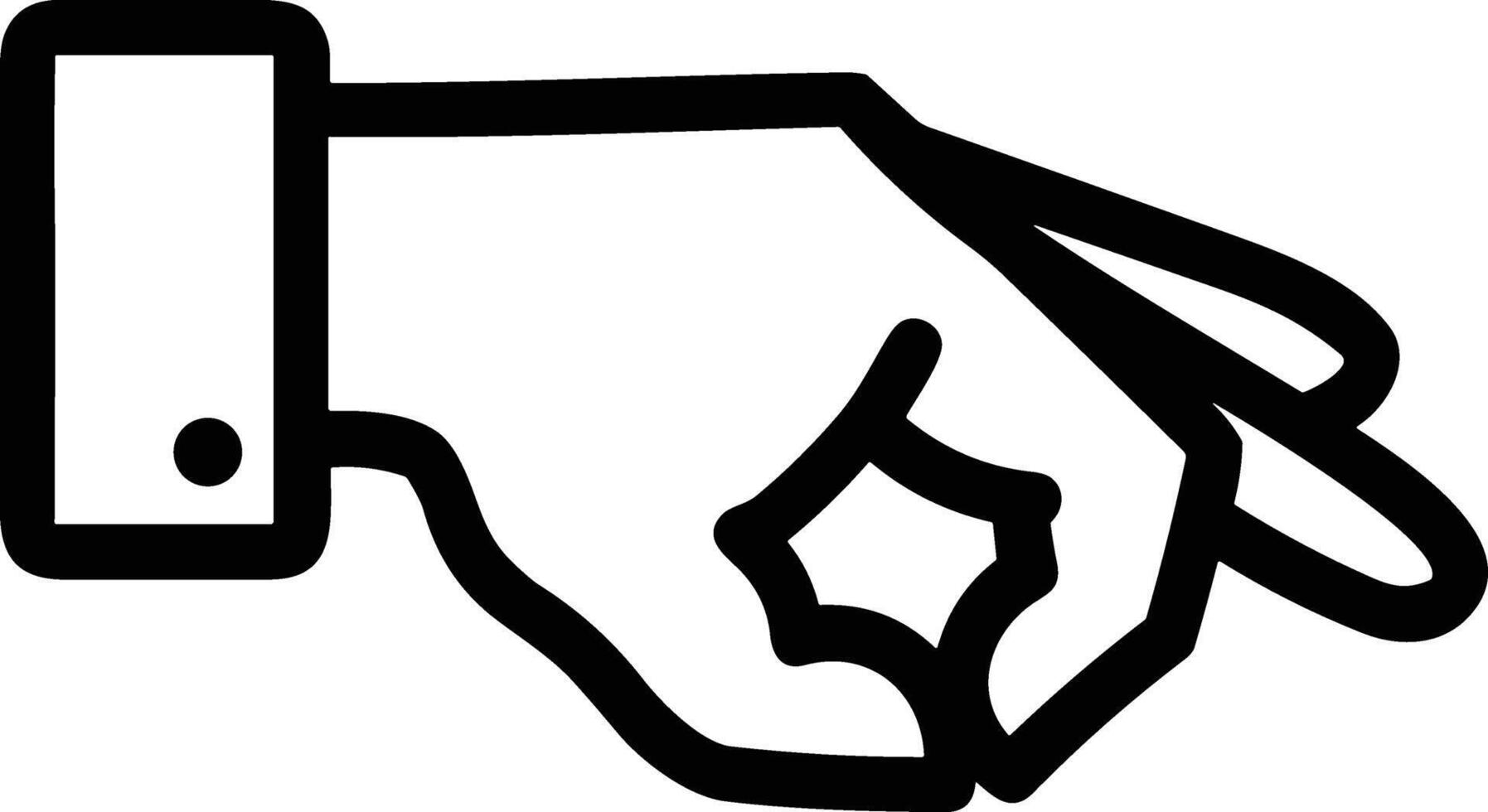 Hand icon symbol image illustration vector