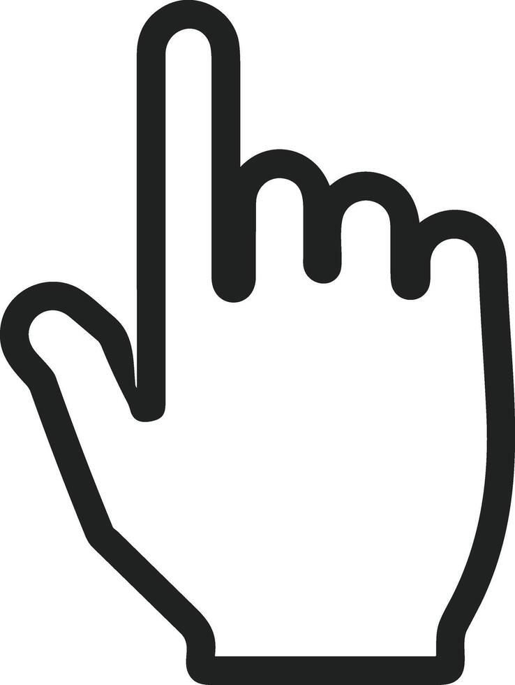 Hand icon symbol image illustration vector