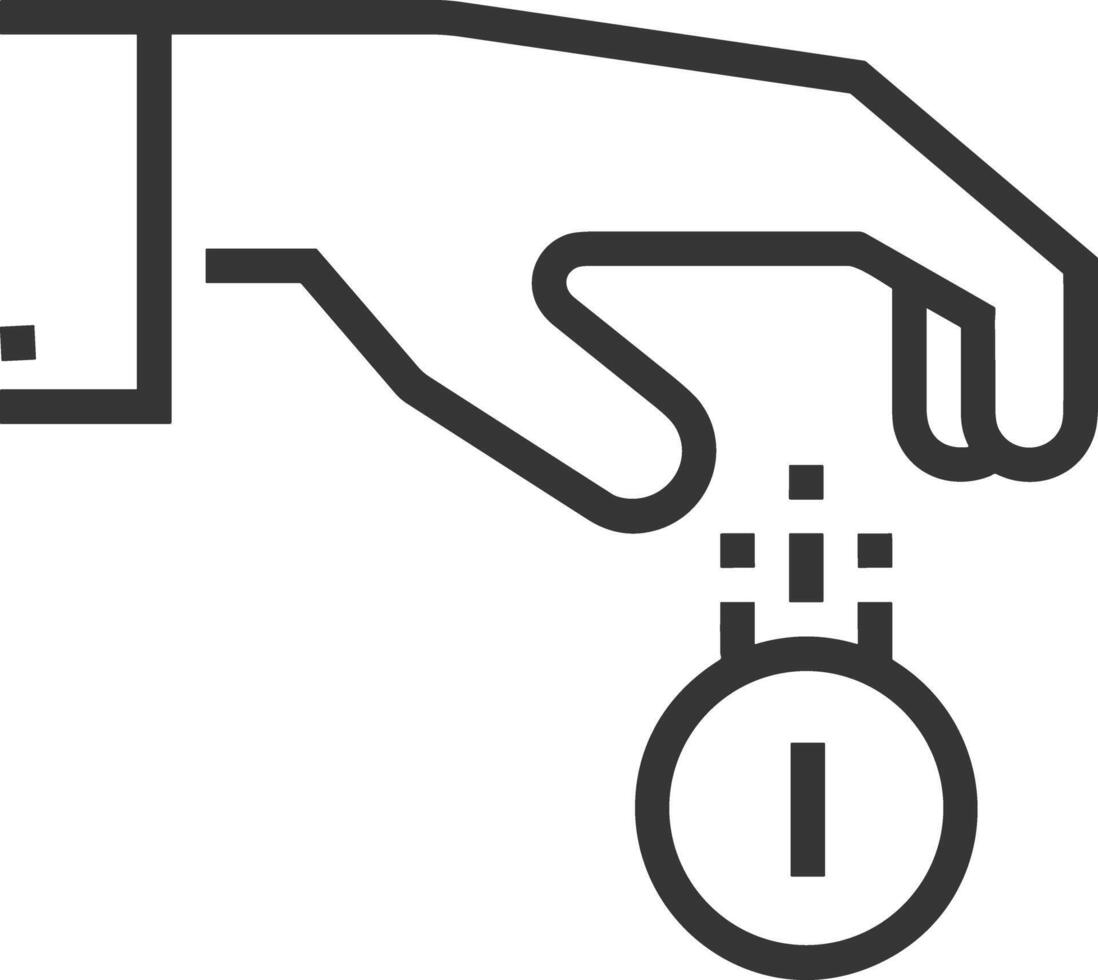 Hand icon symbol image illustration vector