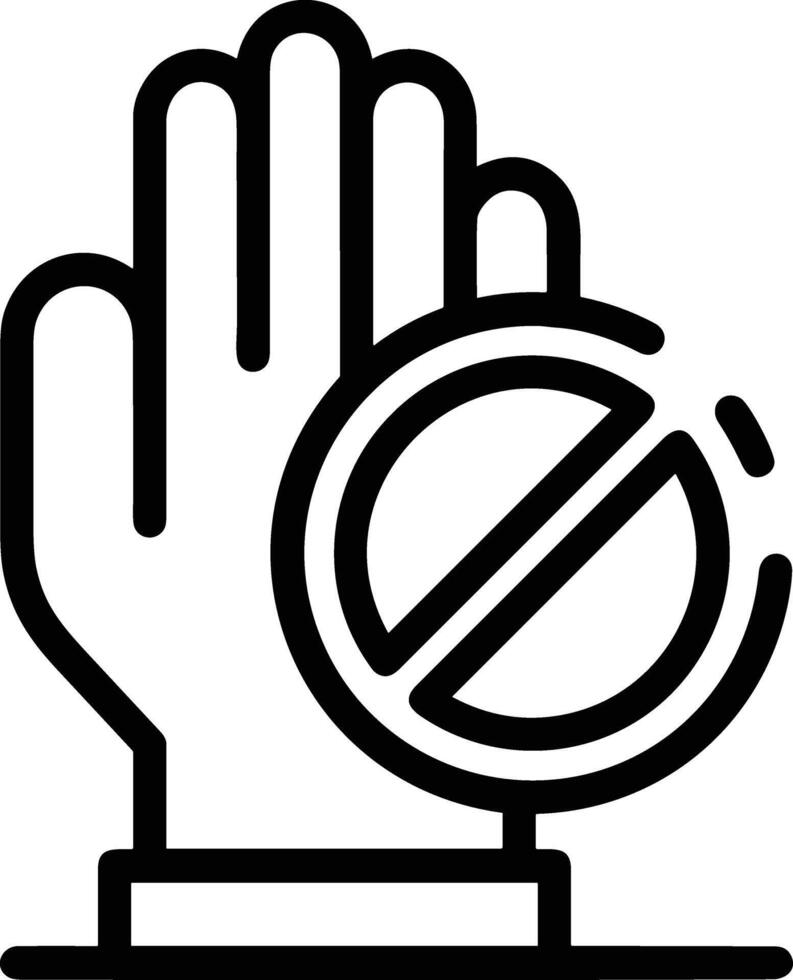Hand icon symbol image illustration vector