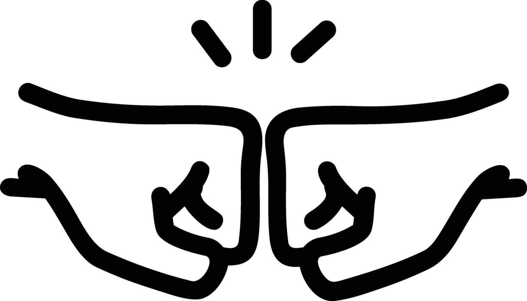 Hand icon symbol image illustration vector