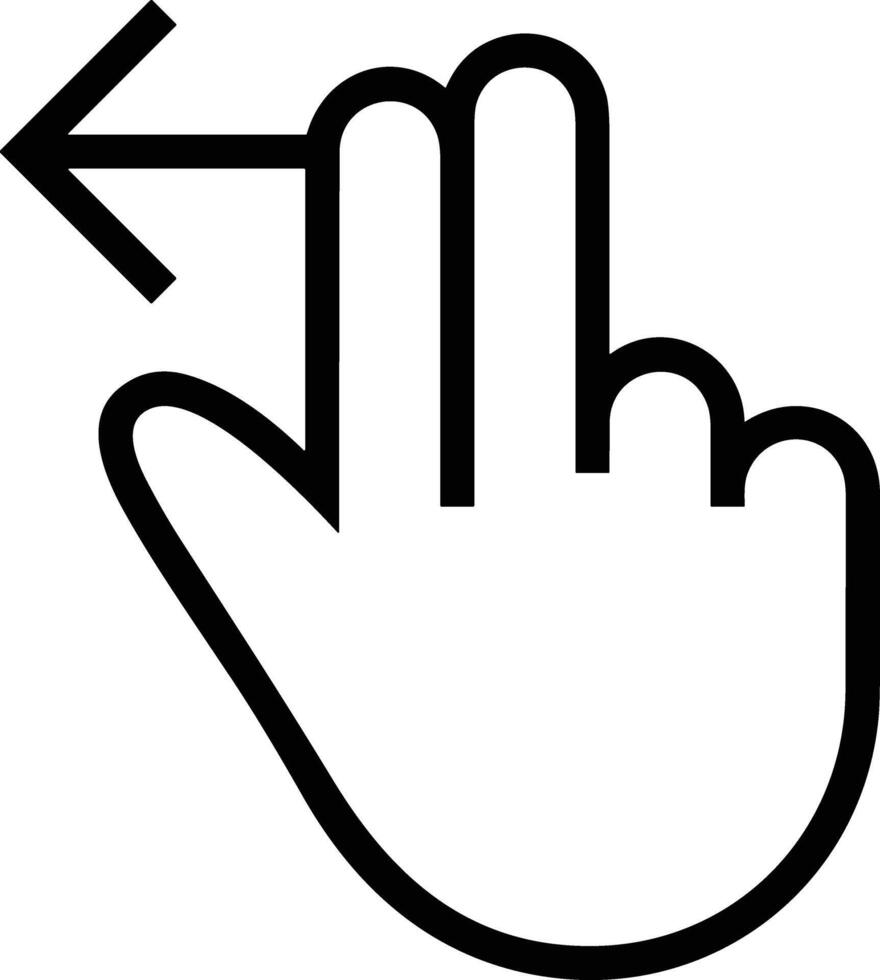 Hand icon symbol image illustration vector