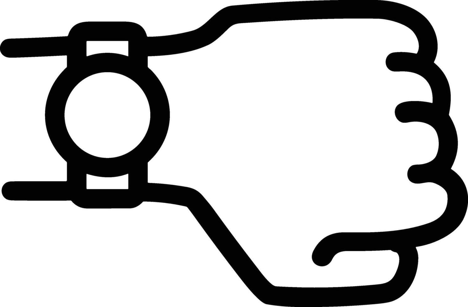 Hand icon symbol image illustration vector