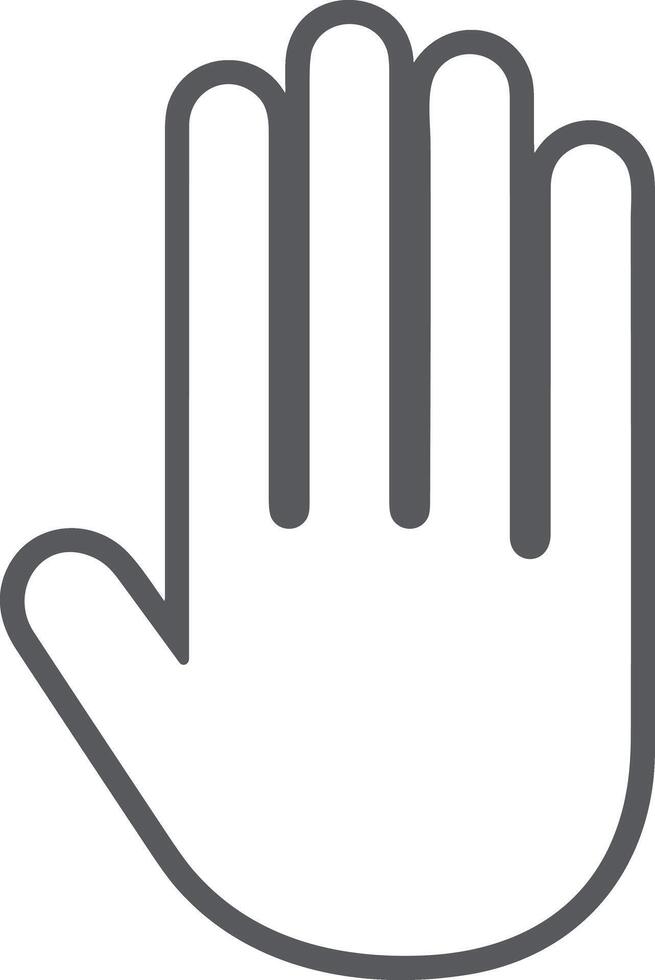 Hand icon symbol image illustration vector