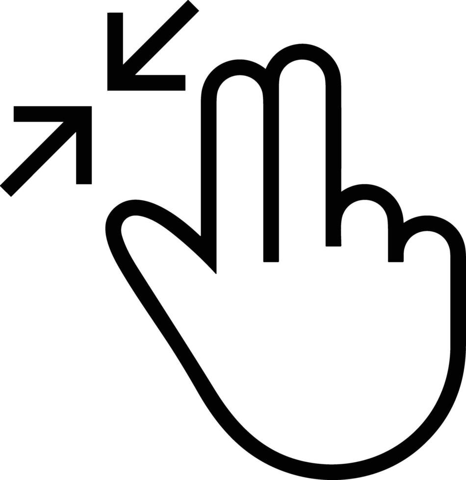 Hand icon symbol image illustration vector