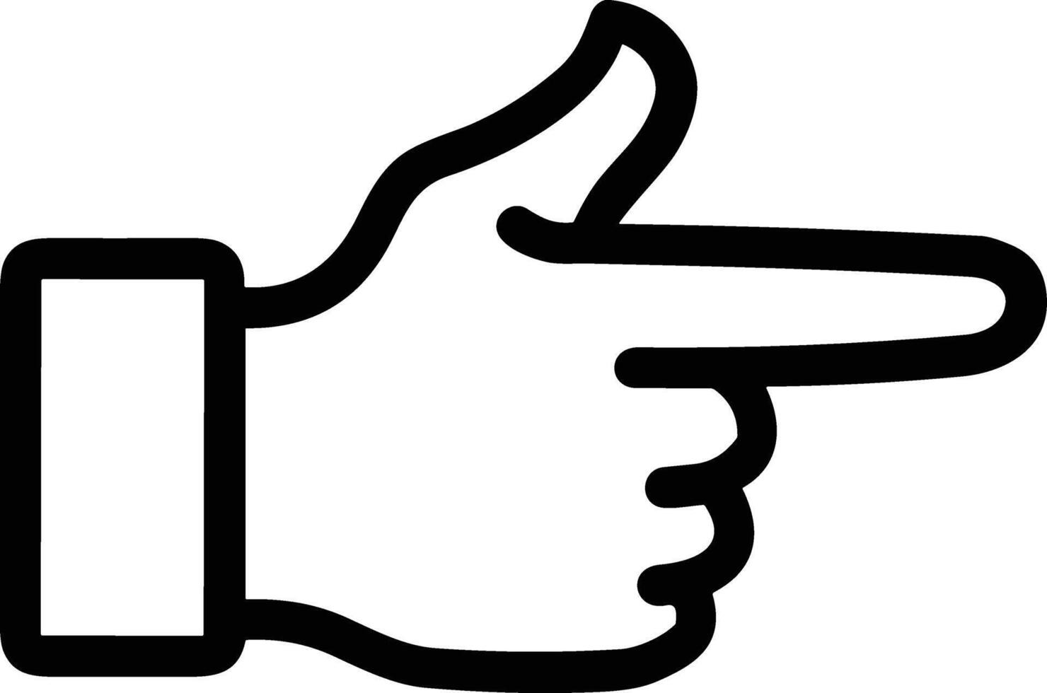 Hand icon symbol image illustration vector