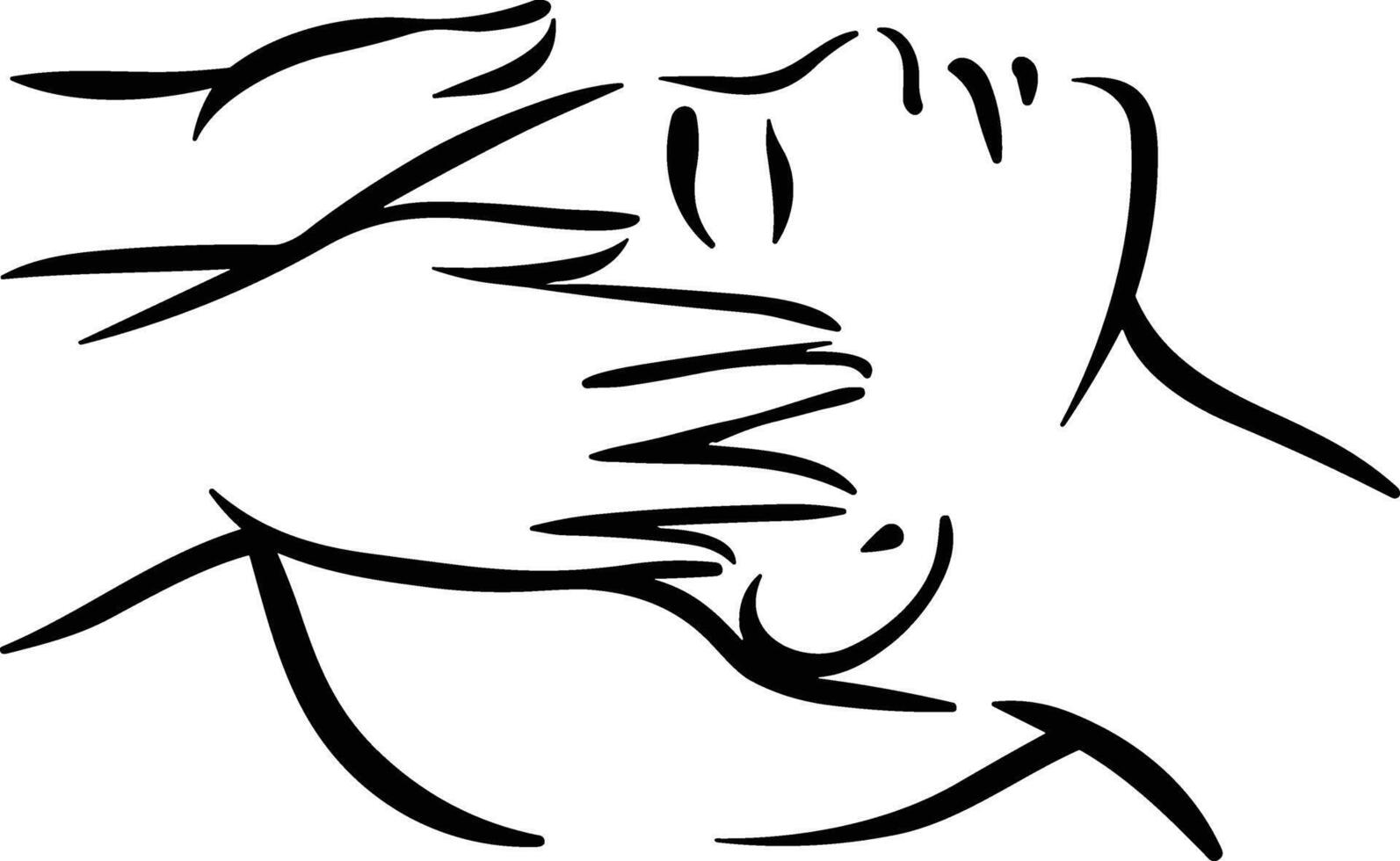 Hand icon symbol image illustration vector