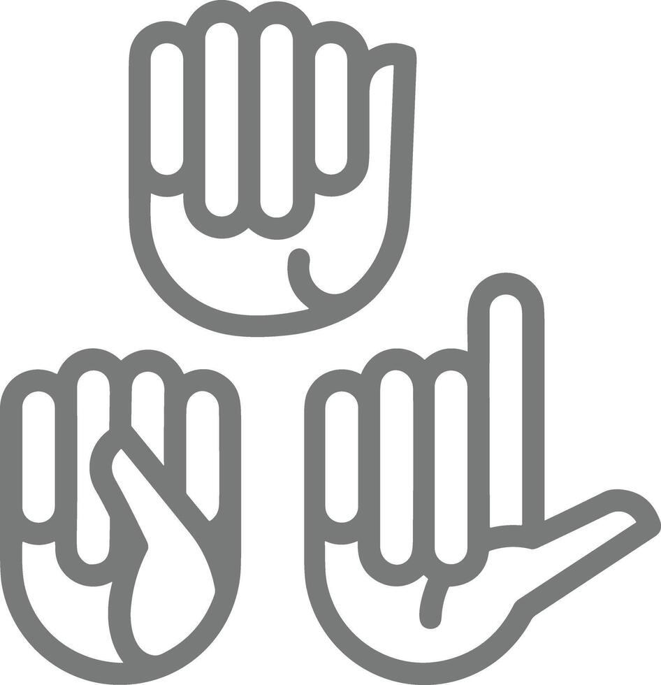 Hand icon symbol image illustration vector