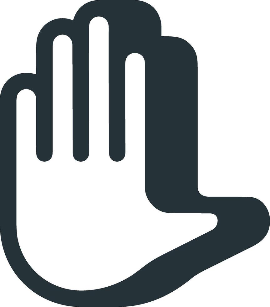 Hand icon symbol image illustration vector
