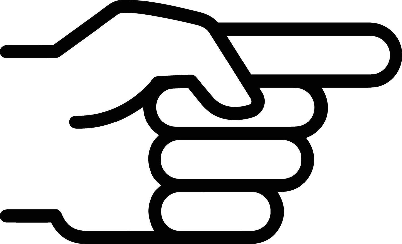 Hand icon symbol image illustration vector