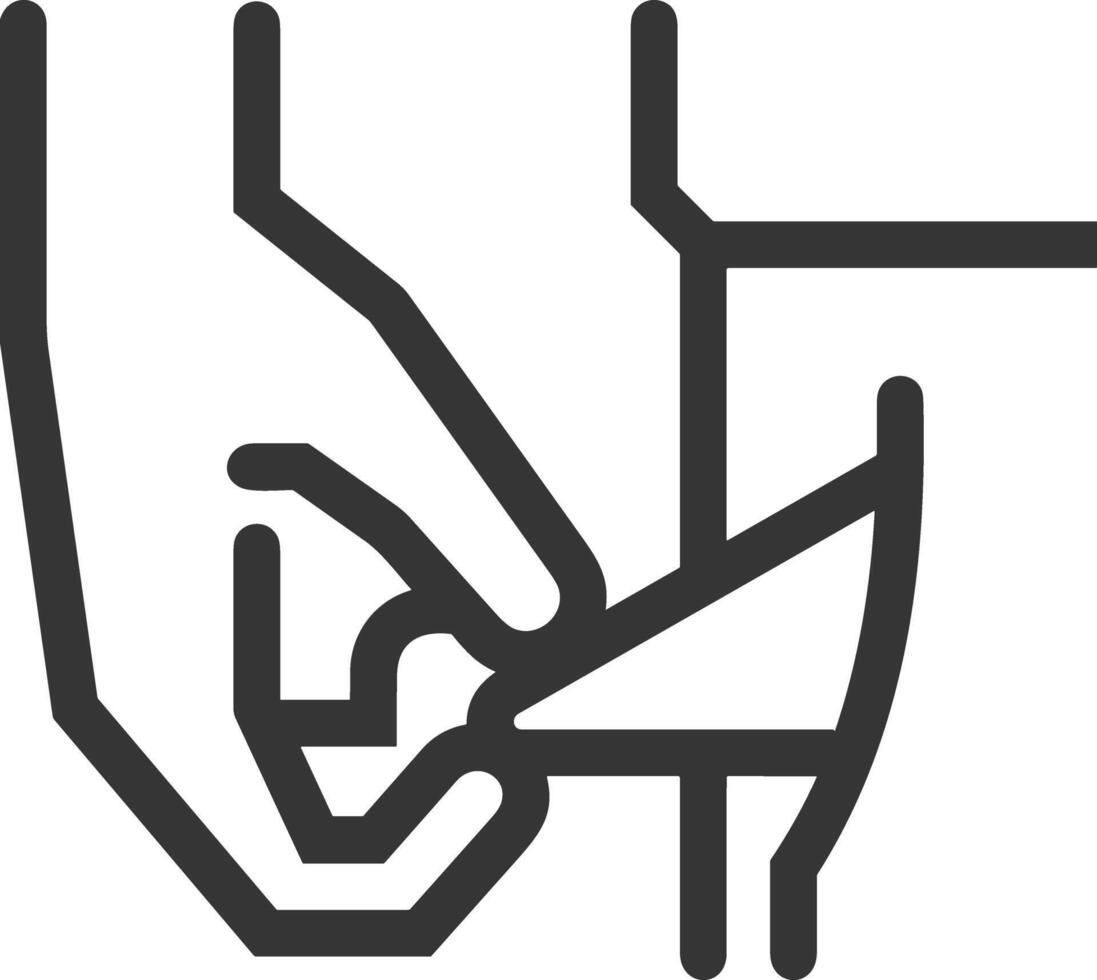 Hand icon symbol image illustration vector
