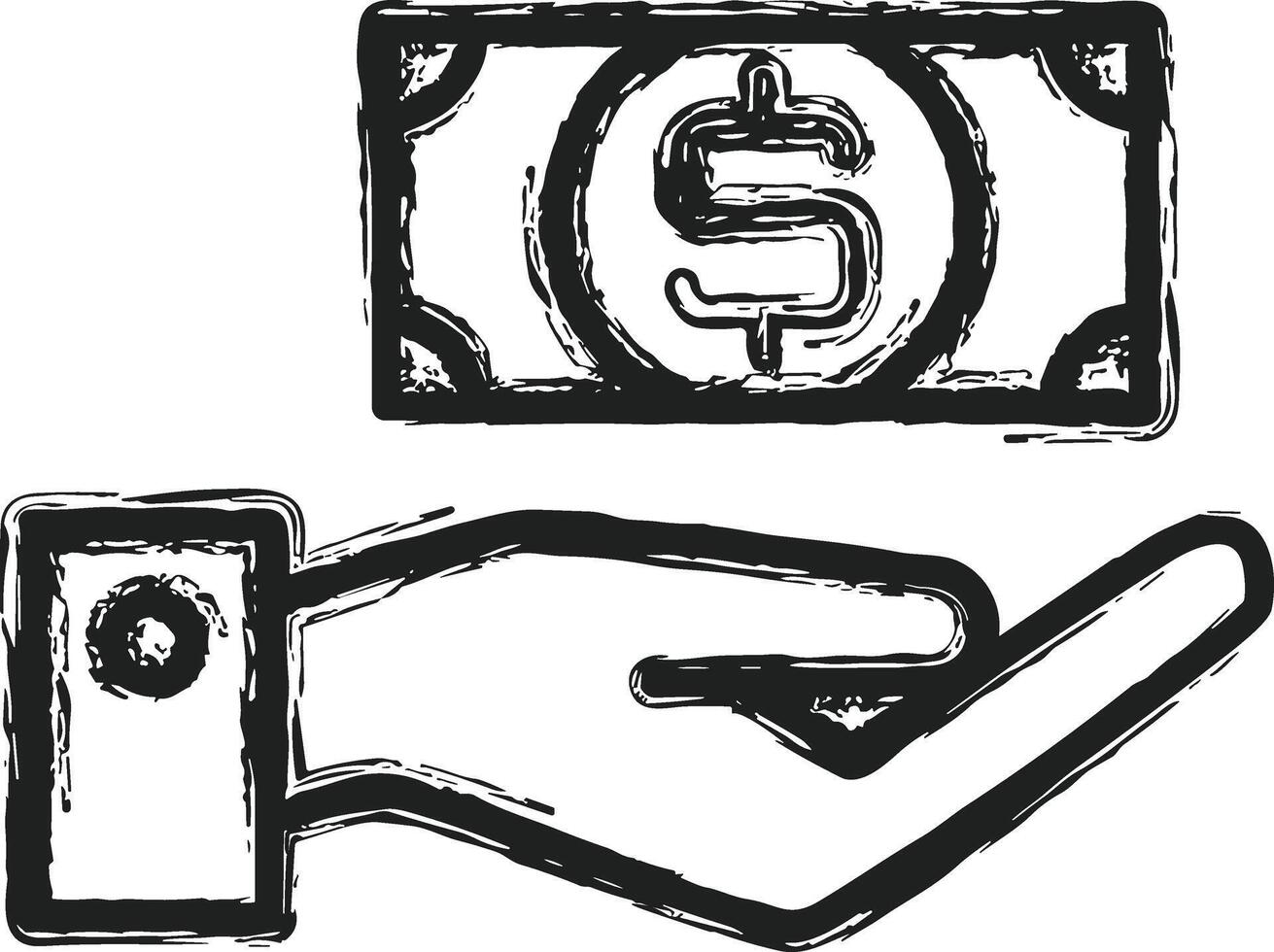 Hand icon symbol image illustration vector