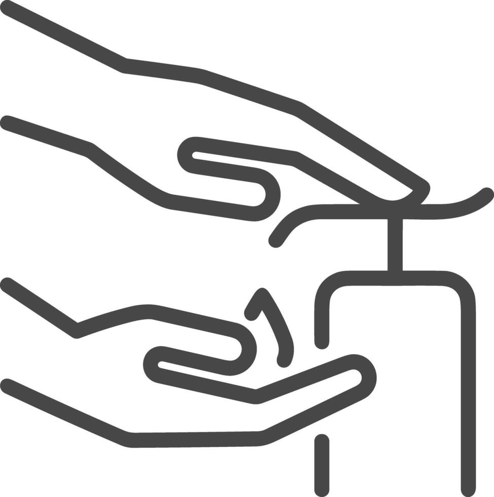 Hand icon symbol image illustration vector