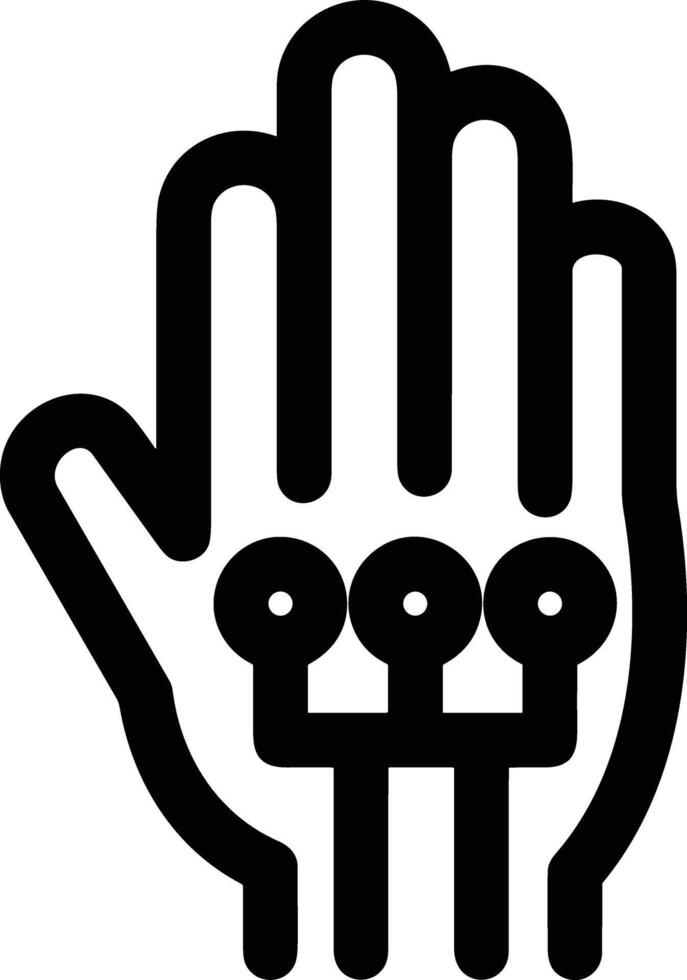 Hand icon symbol image illustration vector