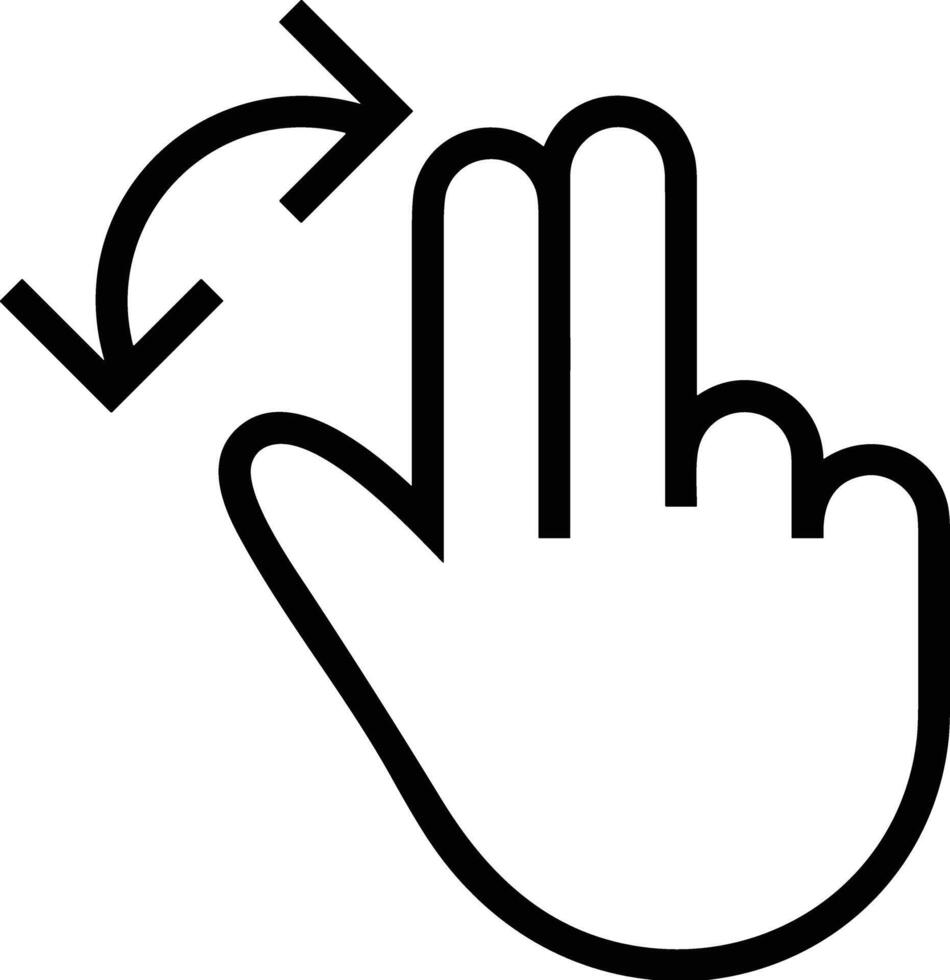 Hand icon symbol image illustration vector