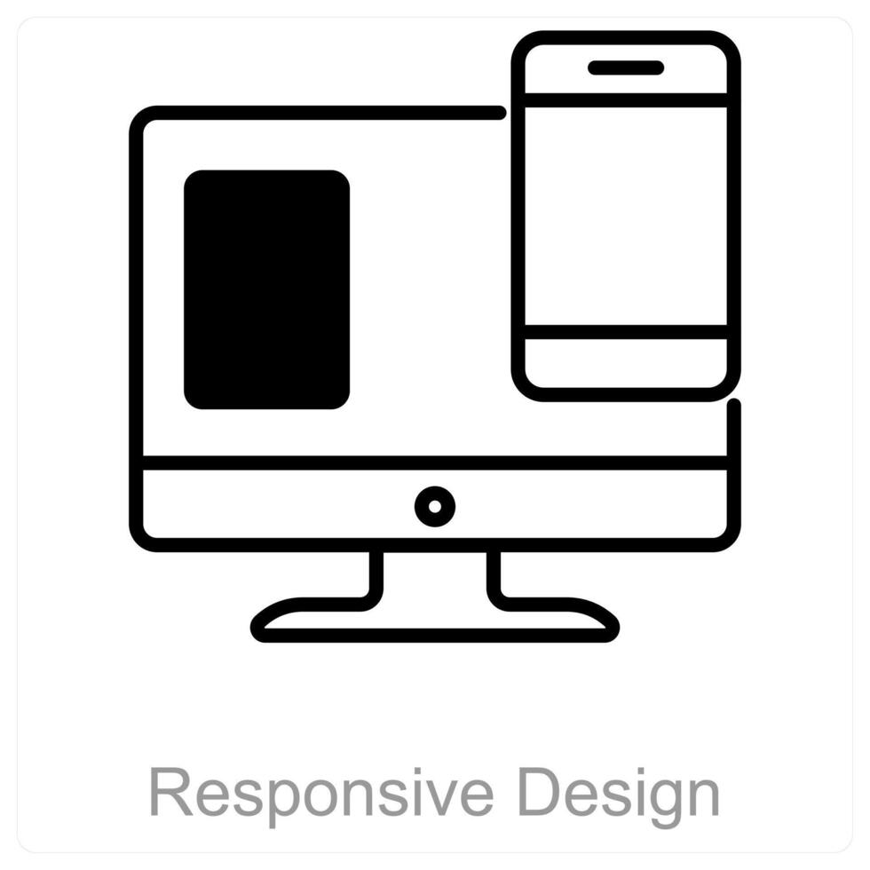 Responsive Design and resize icon concept vector