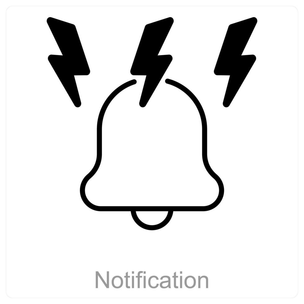 Notification and update icon concept vector
