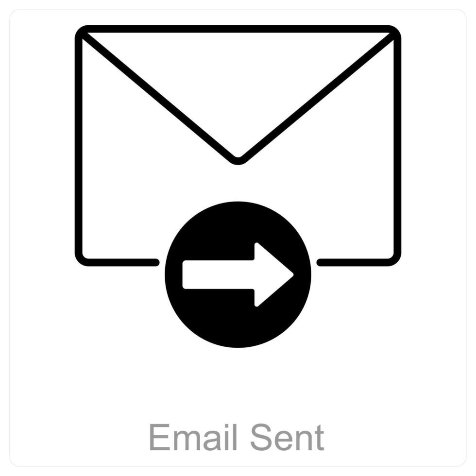 Email Sent and success icon concept vector
