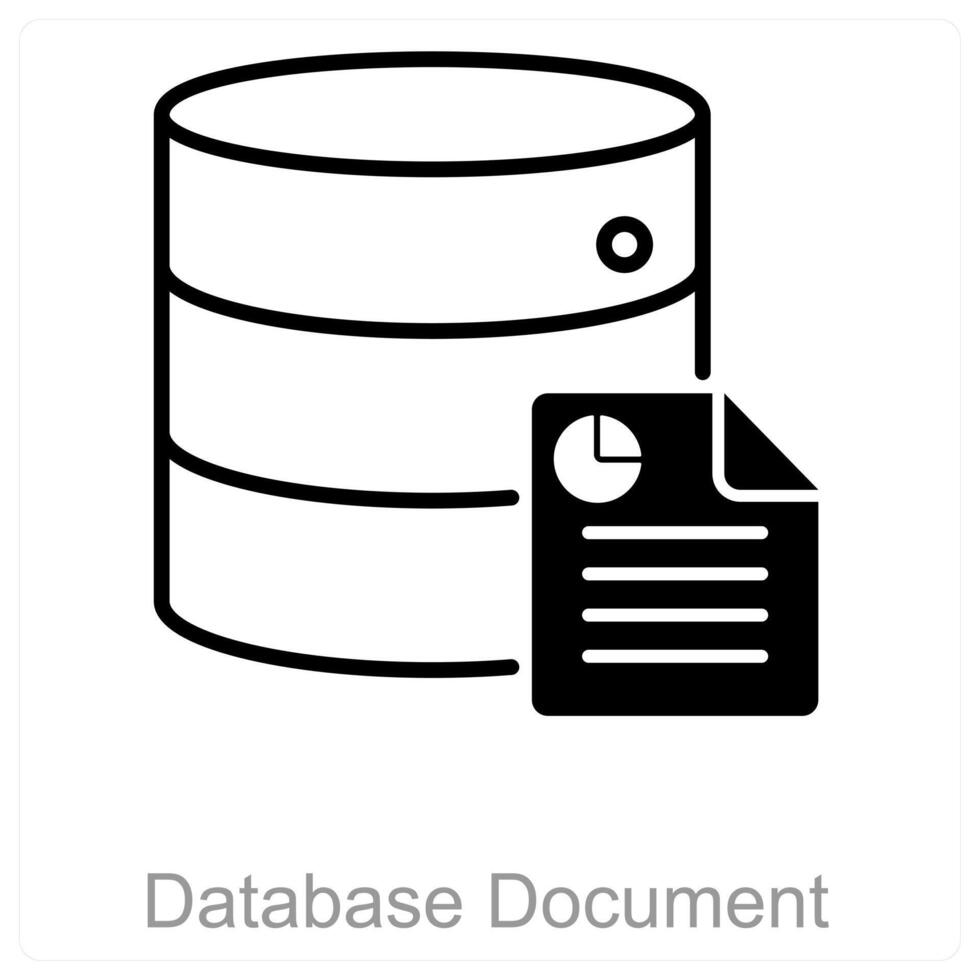 Database Document and data icon concept vector