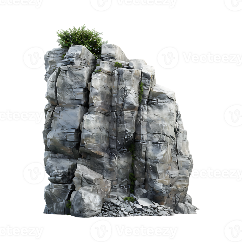 Rock Cliff on Transparent Background png