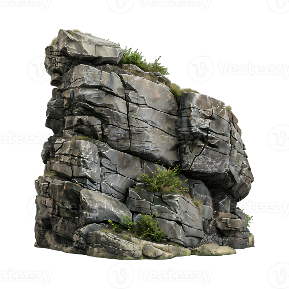 Rock Cliff on Transparent Background png