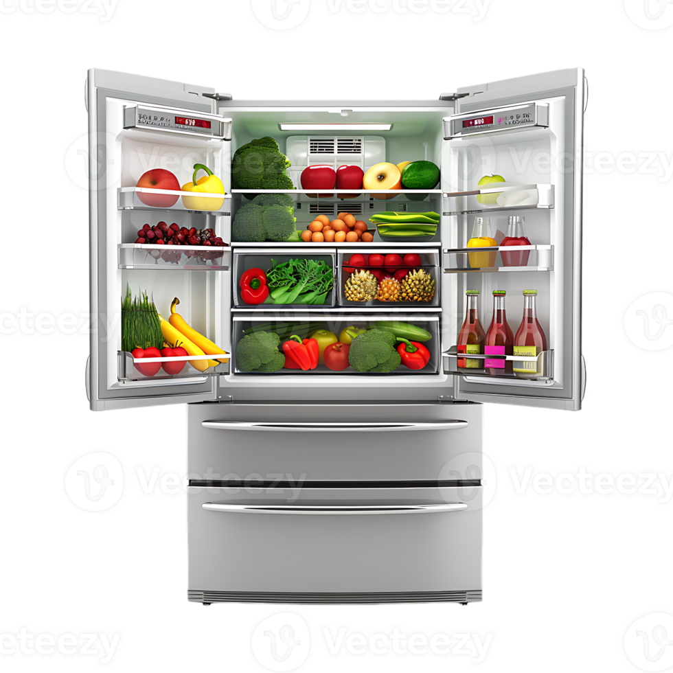 Refrigerator or Fridge on Transparent Background png