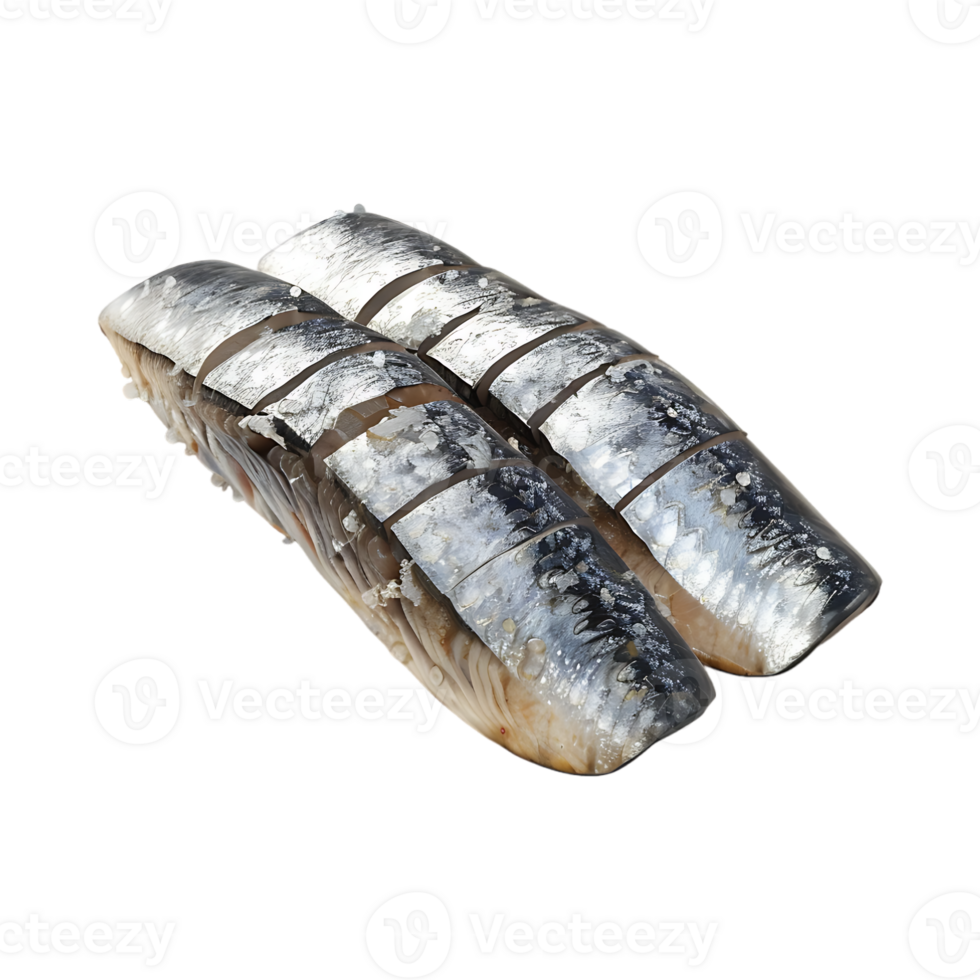 Canned mackerel fillets on Transparent Background png