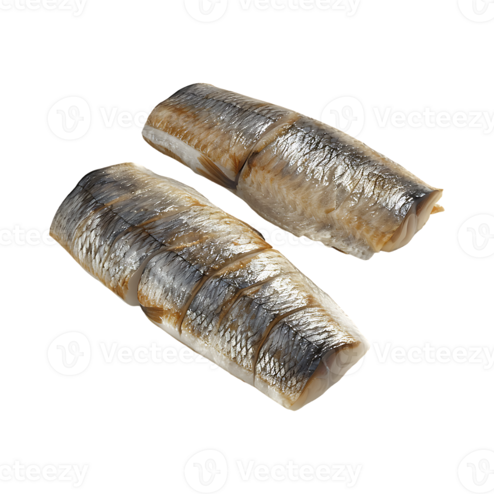 Canned mackerel fillets on Transparent Background png