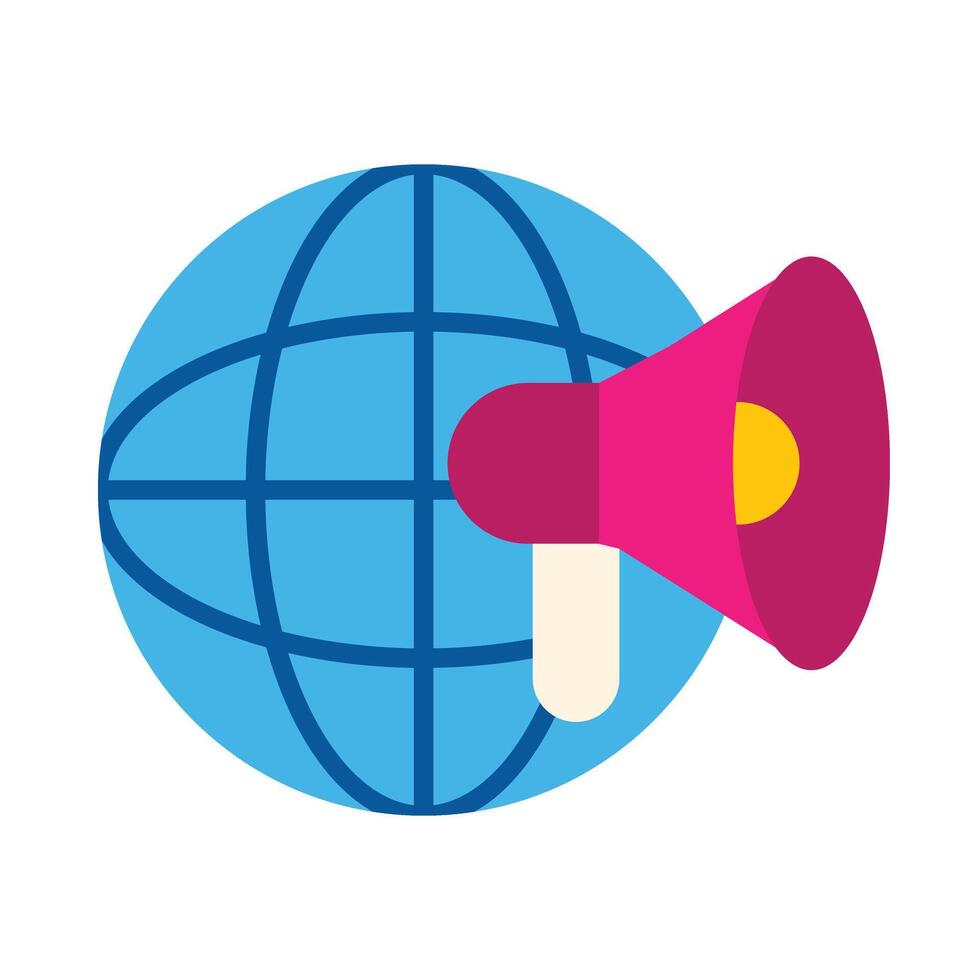 Global Marketing Icon Design vector