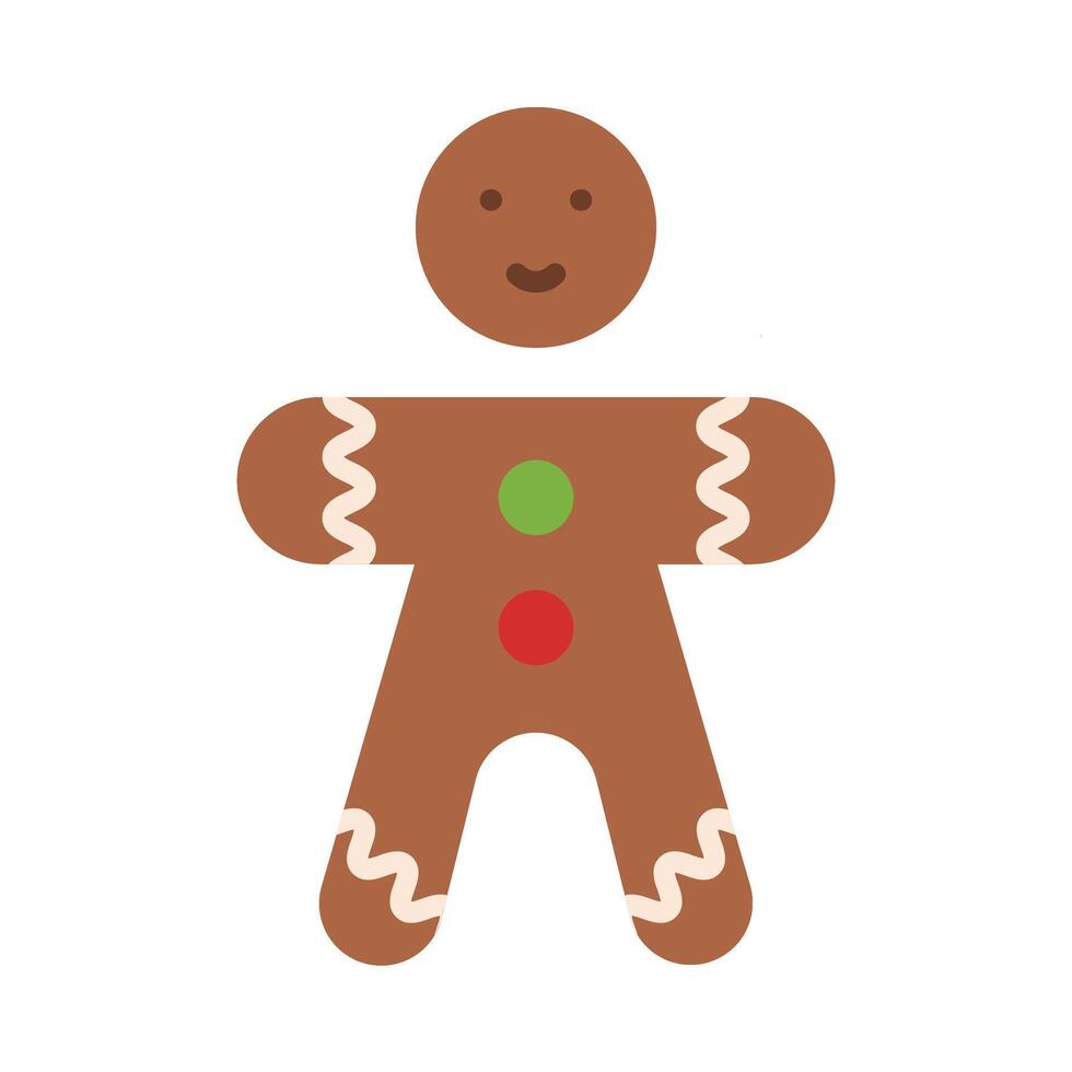 Gingerbread Man Icon Design vector