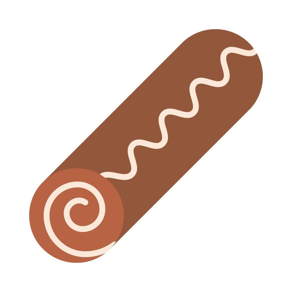 Roll Cake Icon Design vector
