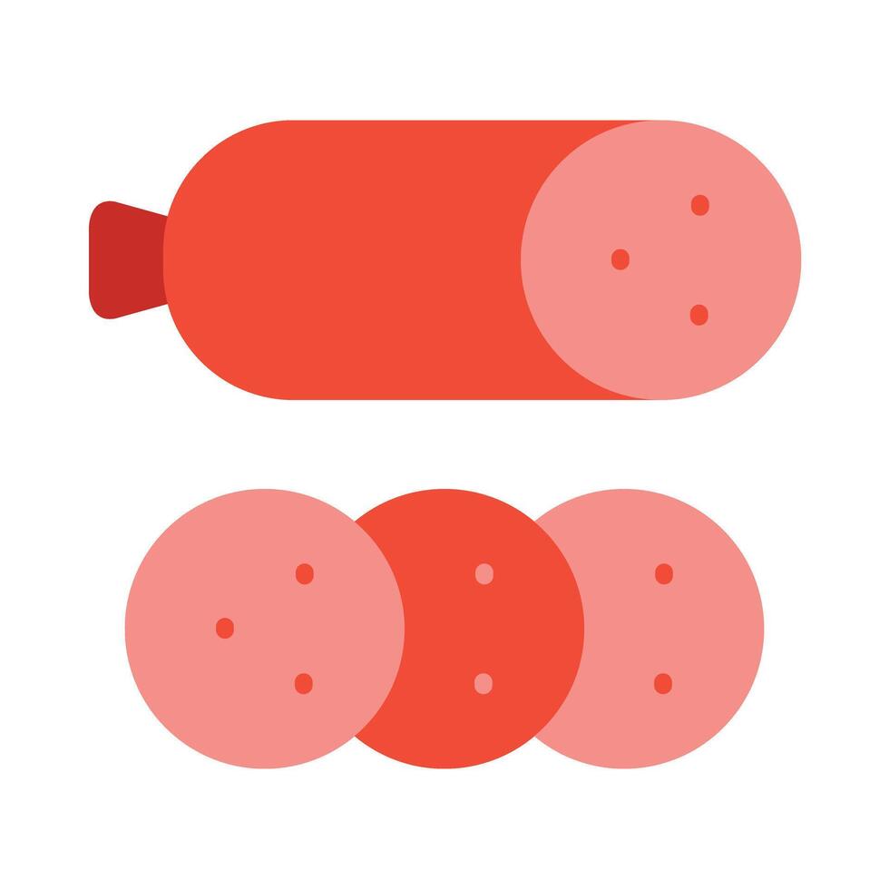 Pepperoni Icon Design vector