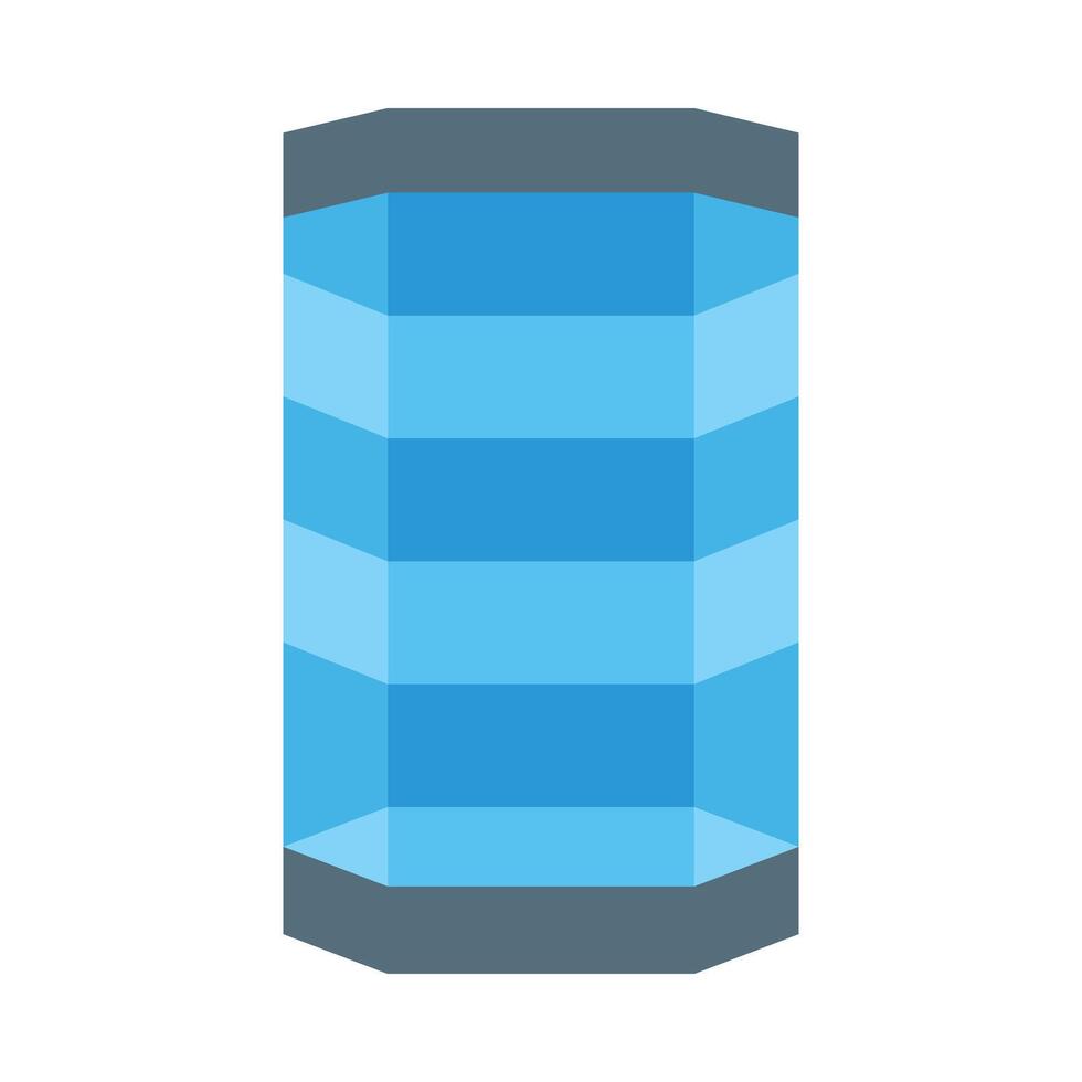 Curved Glass Display Cases Icon Design vector