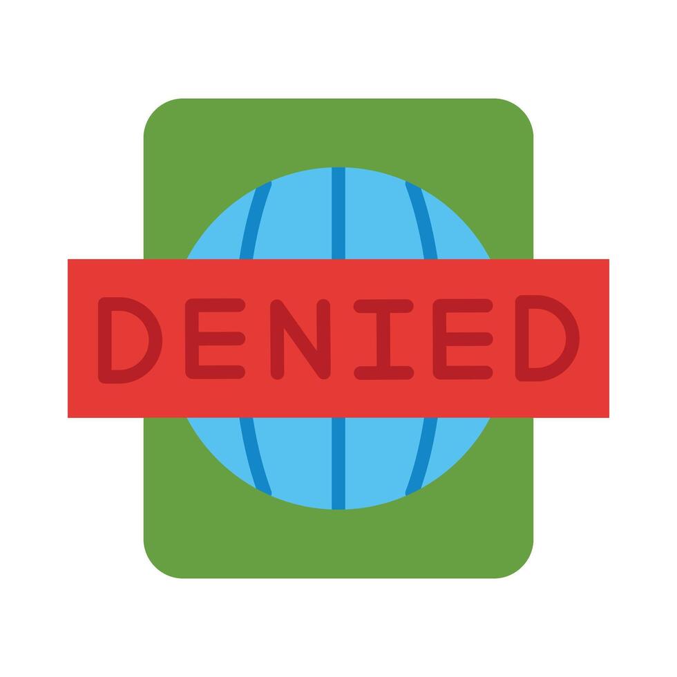 Denied Icon Design vector