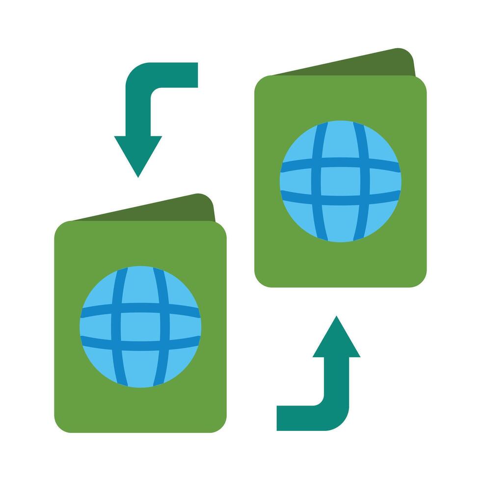 Immigration Icon Design vector