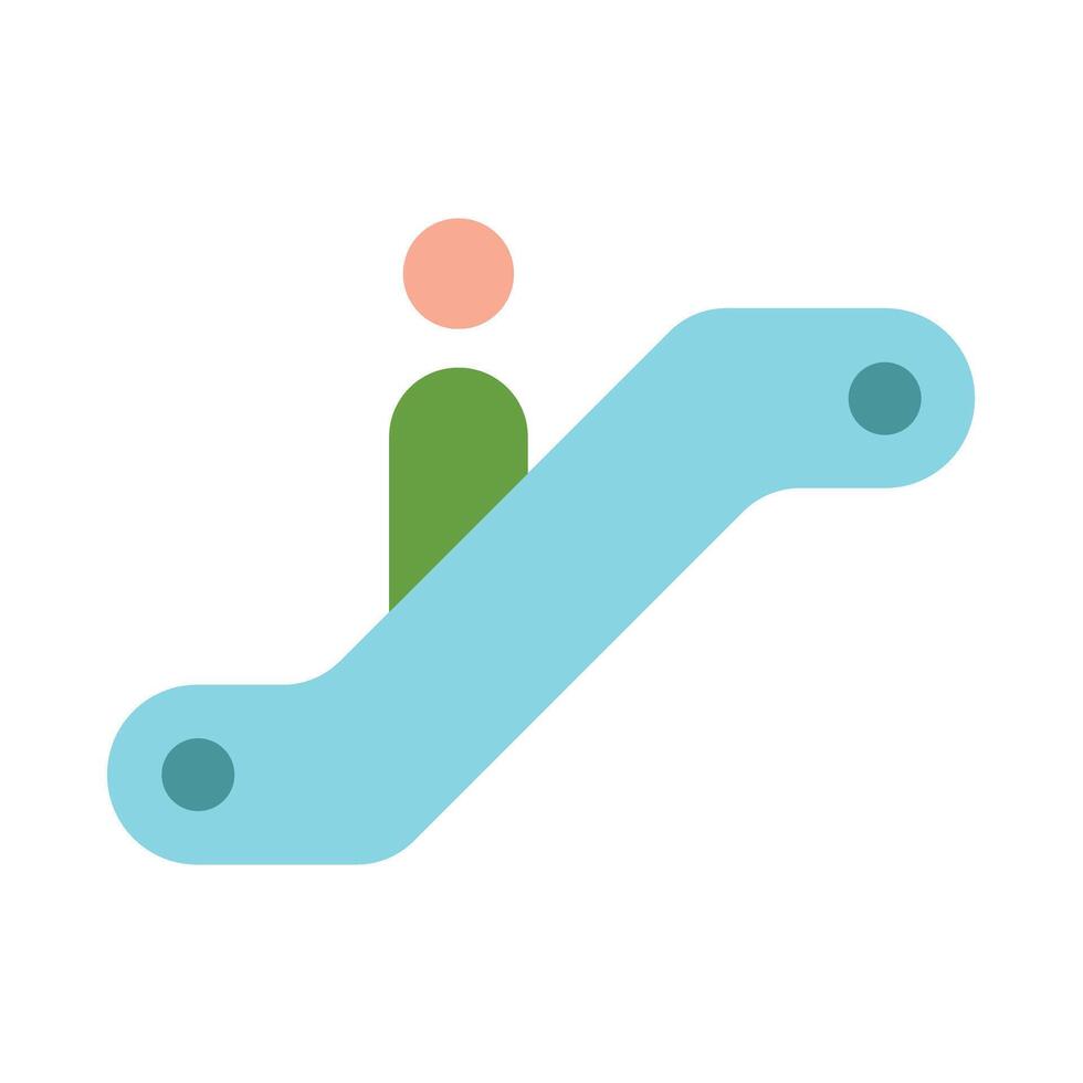 Escalator Icon Design vector