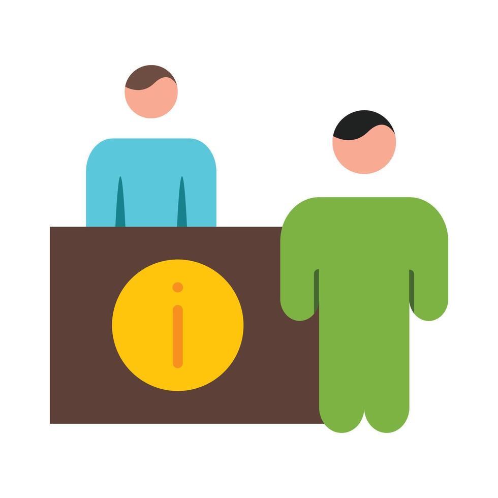 Information Desk Icon Design vector
