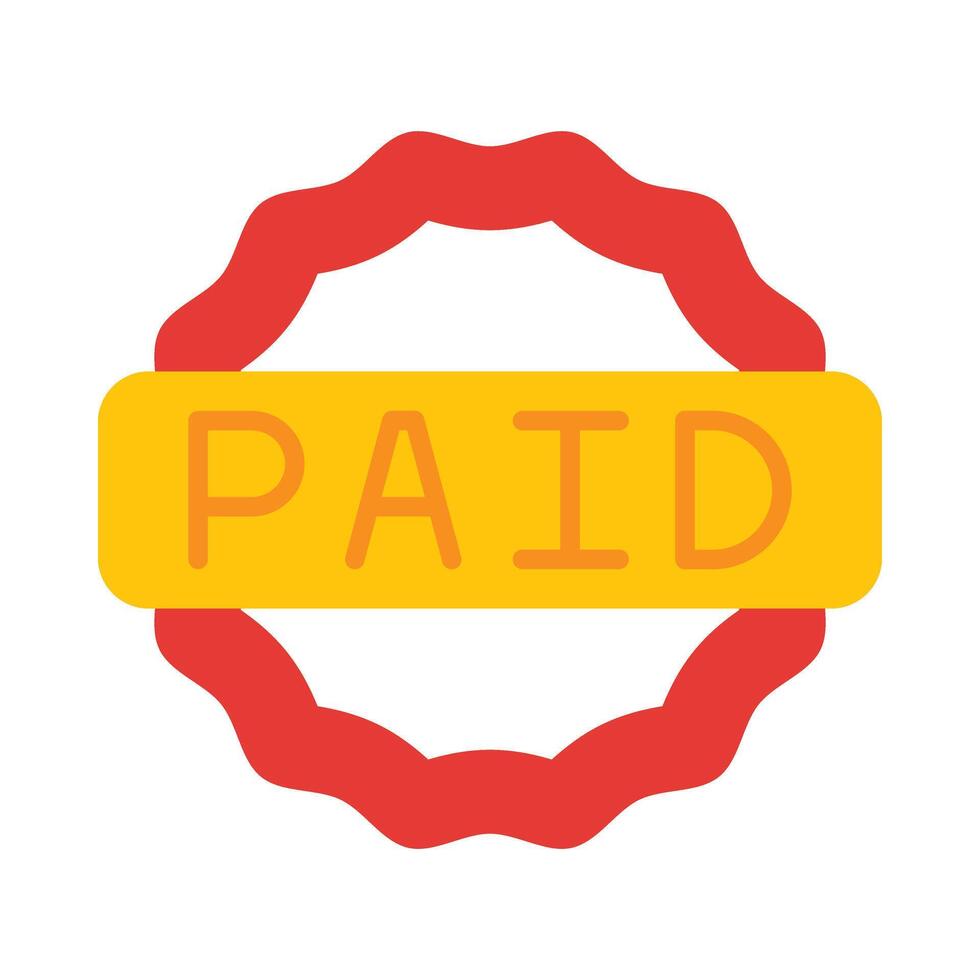 Paid Icon Design vector