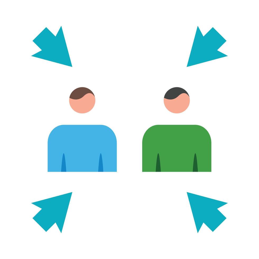 Meeting Point Icon Design vector