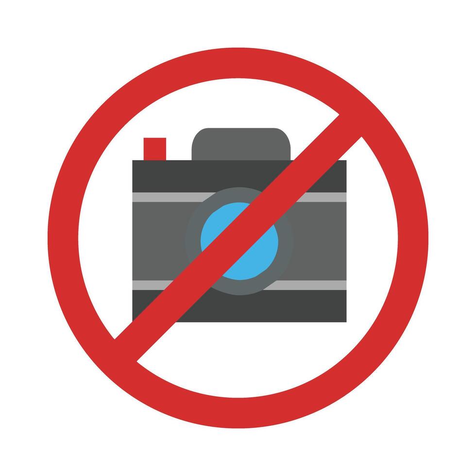 No Camera Icon Design vector