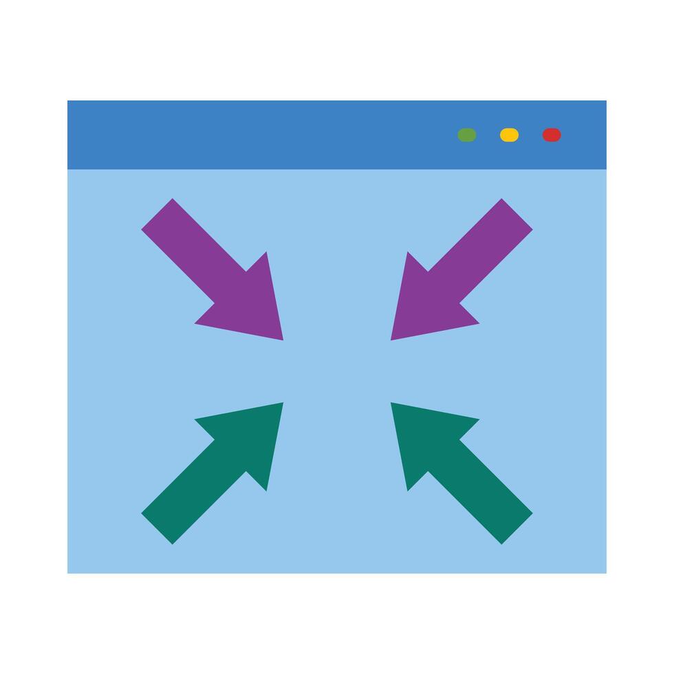 Resize Icon Design vector