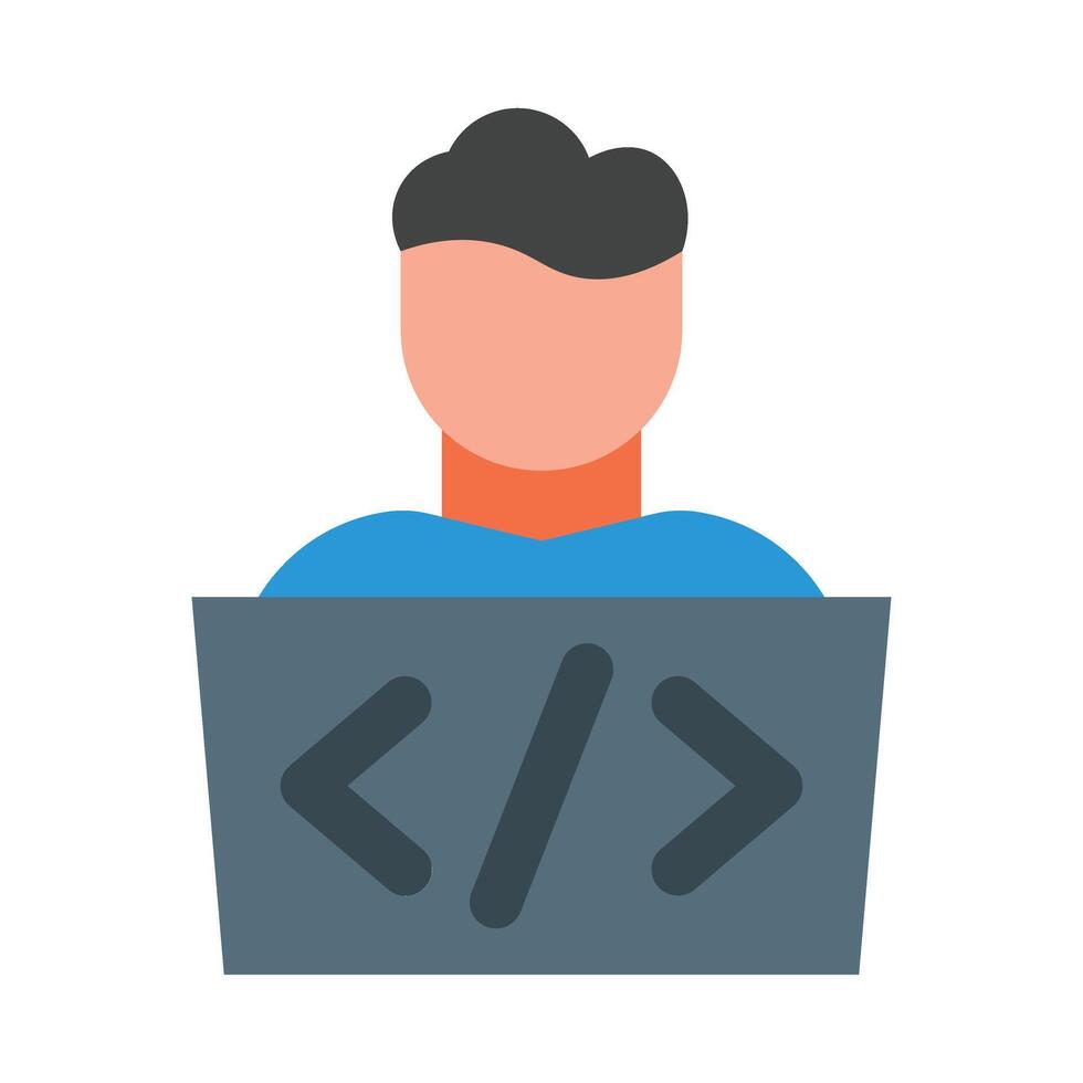 Programmer Icon Design vector