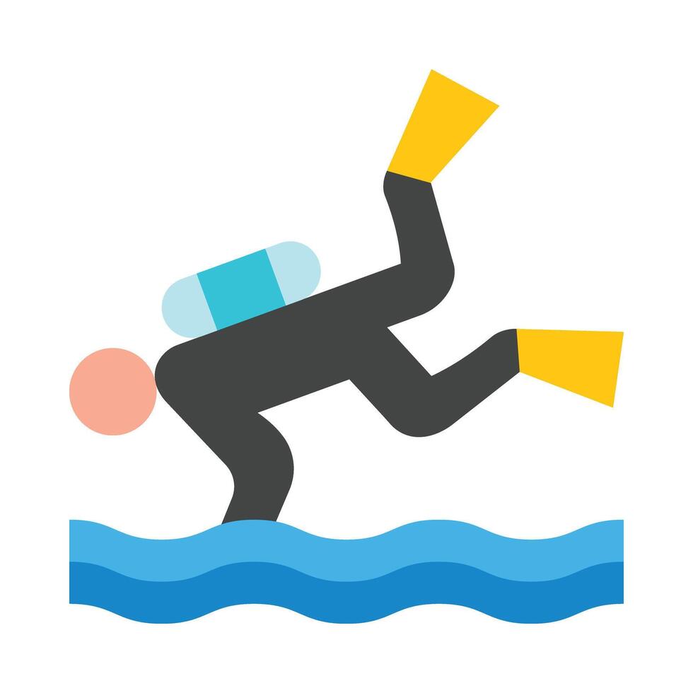 Dive Icon Design vector