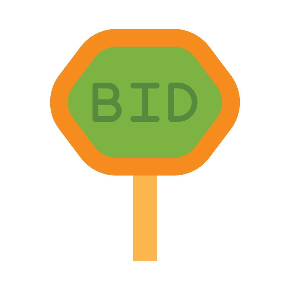 Bidding Icon Design vector