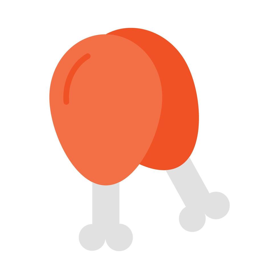 Chicken Leg Icon Design vector