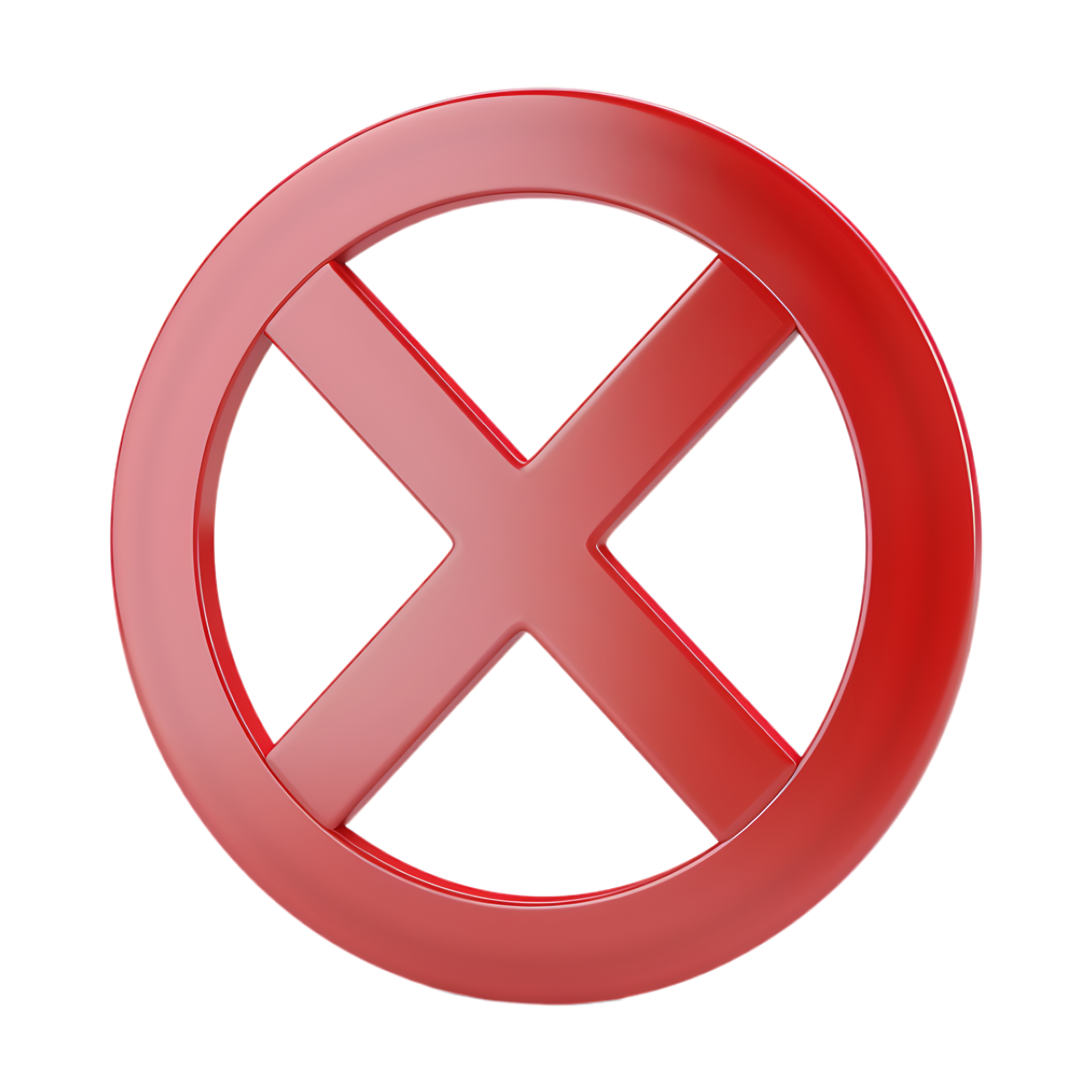 No Entry 3D Sign on Transparent Background 46400008 PNG