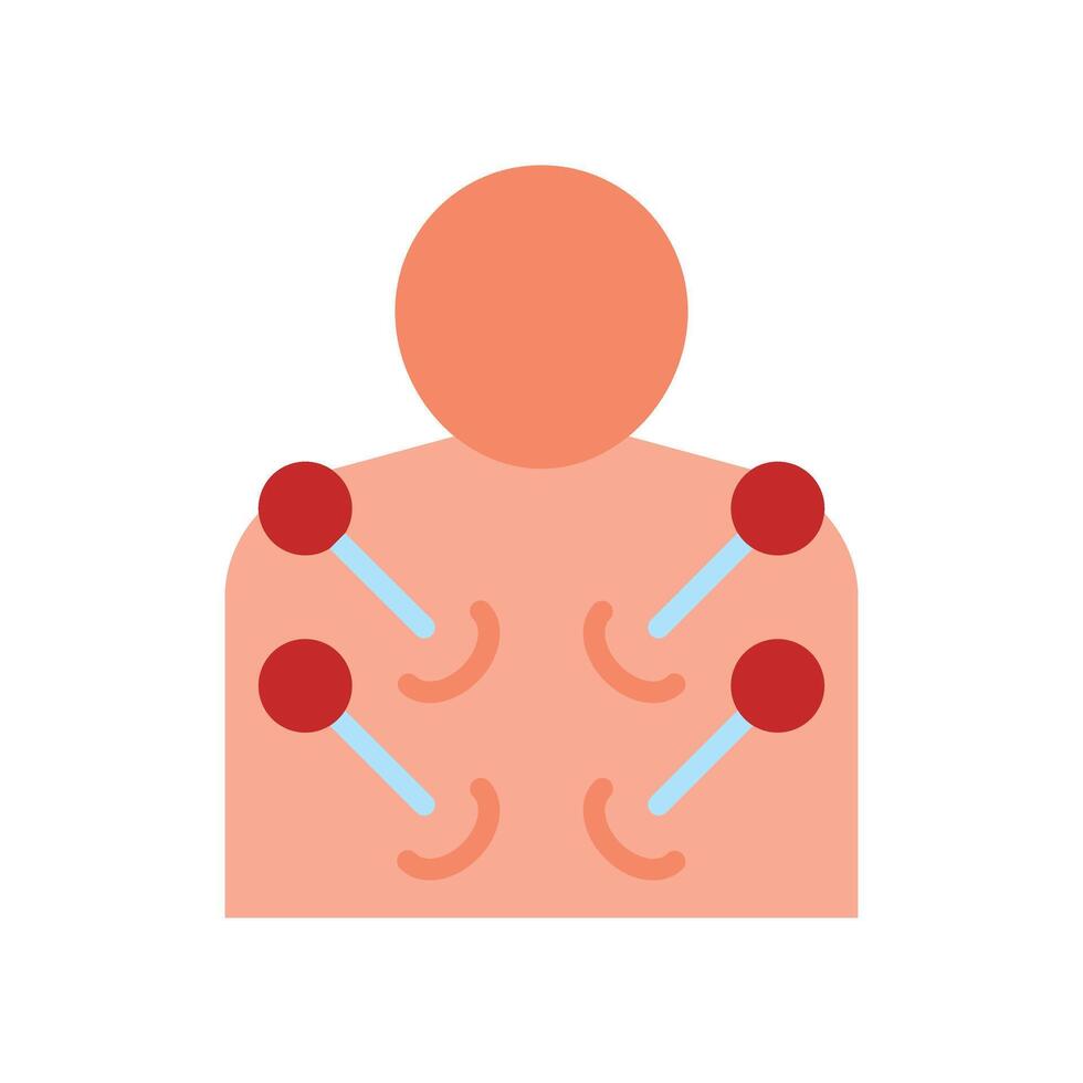 Acupuncture Icon Design vector