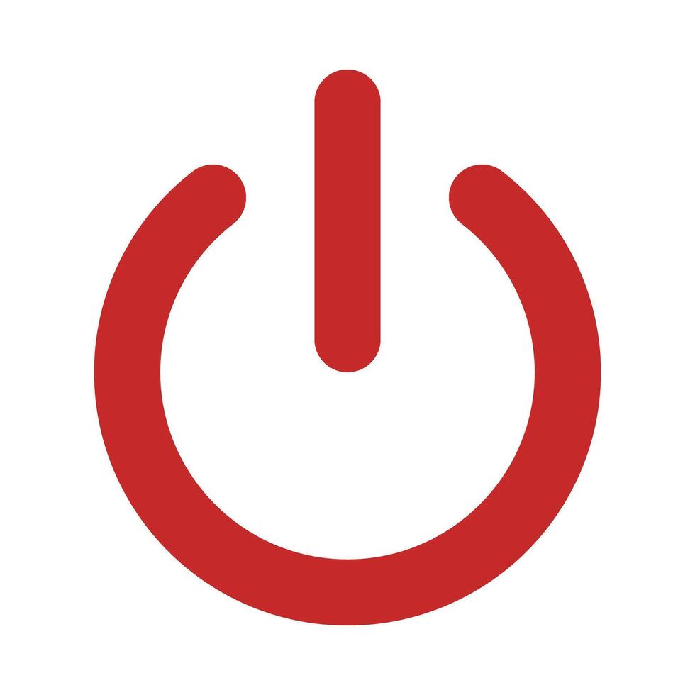 Power Button Icon Design vector
