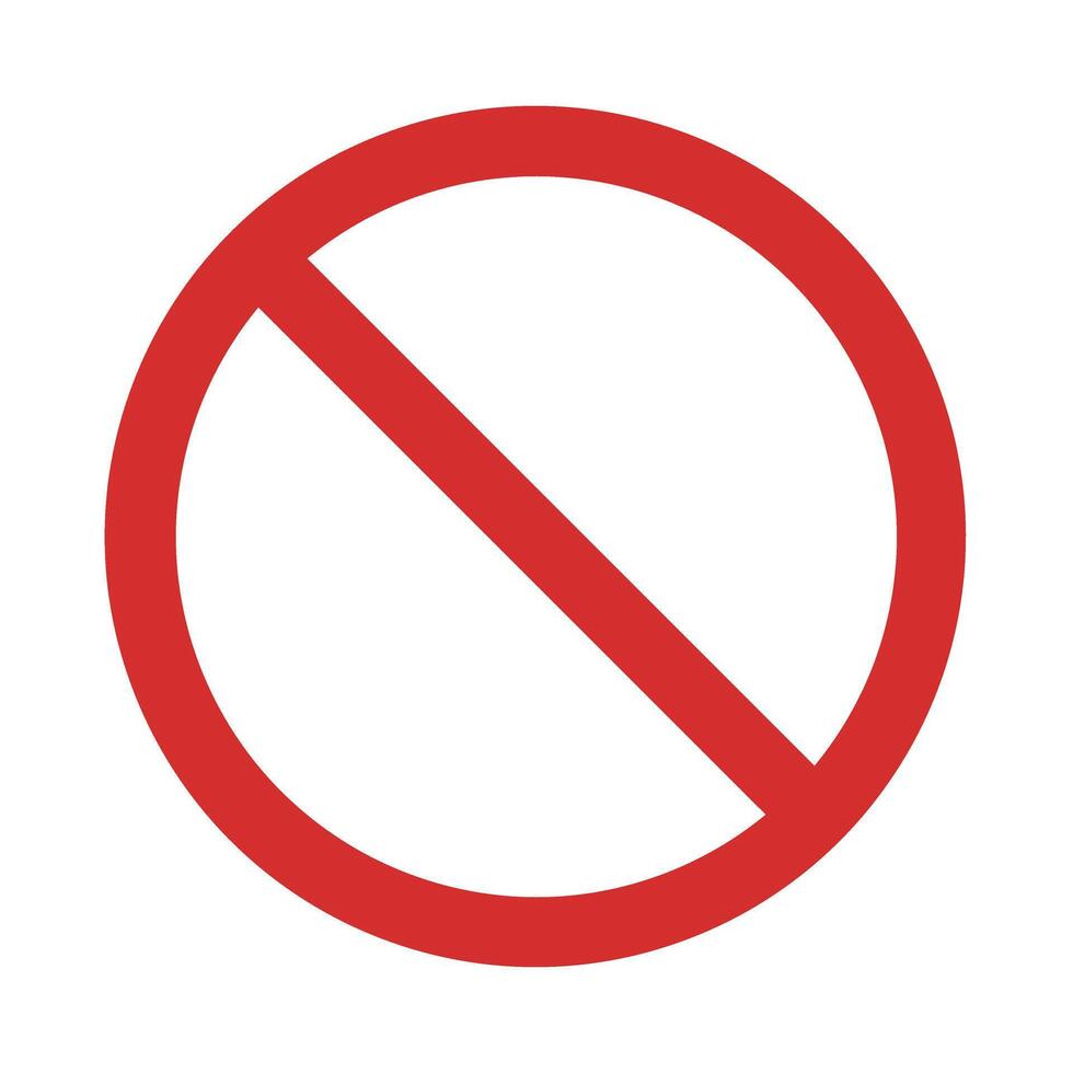 Prohibited Icon Design vector